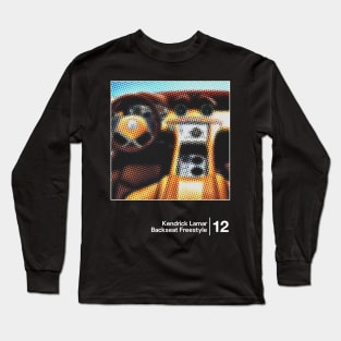 Kendrick Lamar - Backseat Freestyle / Minimal Graphic Artwork Design Long Sleeve T-Shirt